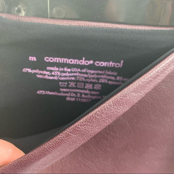 Commando Control faux leather leggings burgundy - Picture 6 of 6